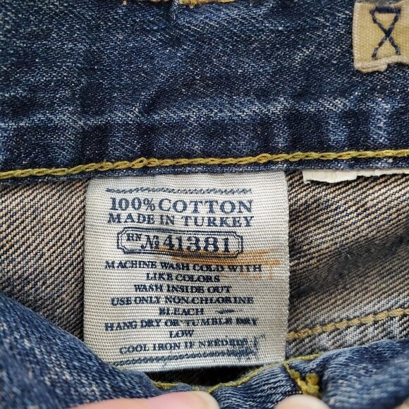 Polo Ralph Lauren Men's Big & Tall Vintage 750 Dark Straight Button Jeans 40x30 - Picture 4 of 9